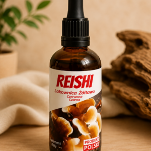 Lakownica Żółtawa (  Reishi) ekstrakt alkoholowo-wodny 100 ml.